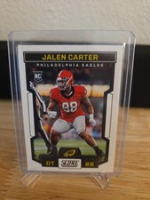 2023 Score Football Jalen Carter Rookie Card Philadelphia Eagles