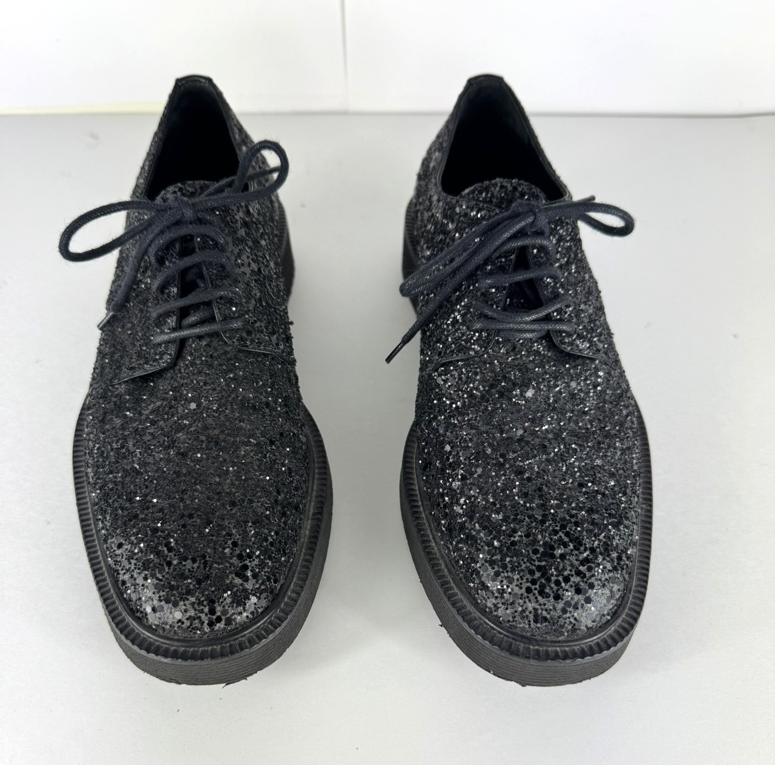 Giuseppe Zanotti Elliott Glittered Sequin Men's Derby Shoes EU 40.5 US 7.5 image 2
