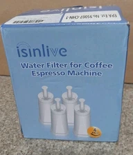 Isinlive Replacement Water Filter for  Breville Barista Espresso Machine 4 Pk