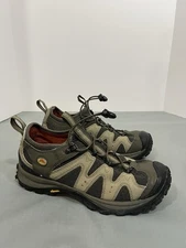 Simms Riprap Wading Water Shoes Mens 8 Green Beige Fly Fishing Vibram Sole