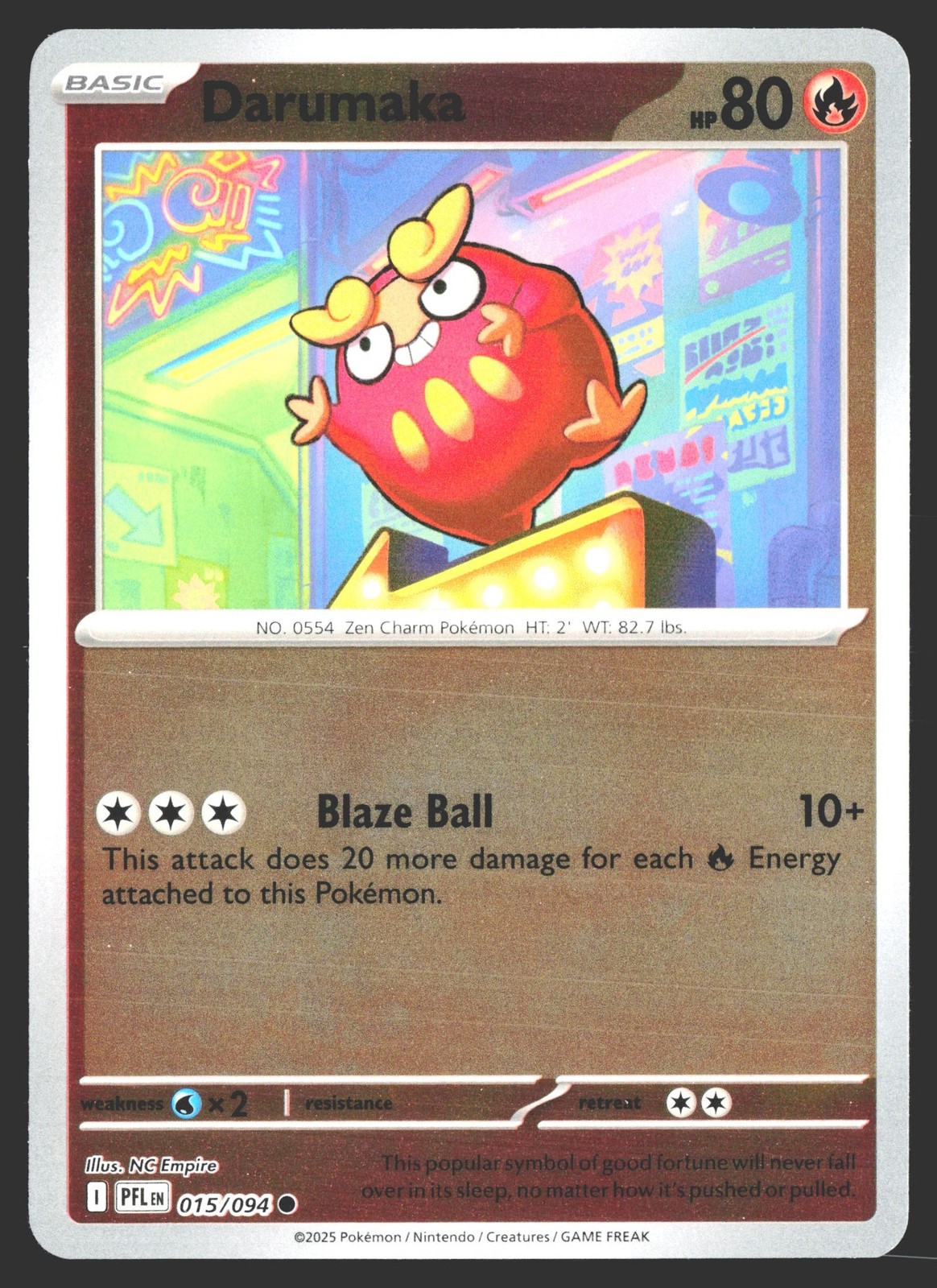 ME02: Phantasmal Flames #015/094 Darumaka Reverse Holo