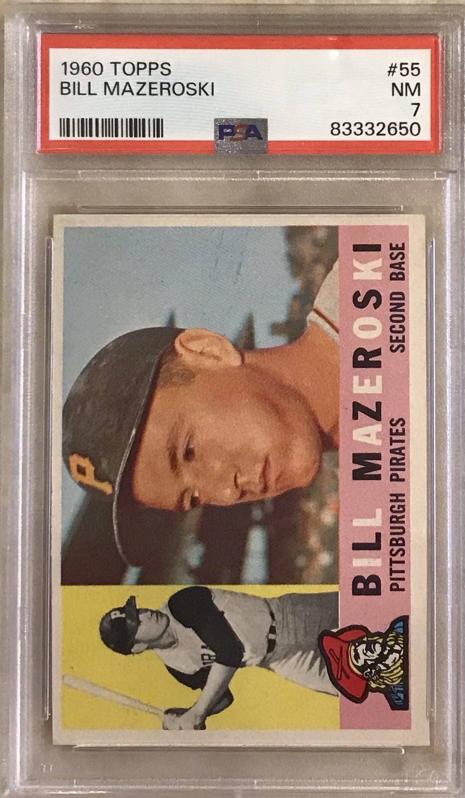 1960 Topps #55 Bill Mazeroski PSA 7