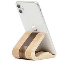 Wooden Cell Phone Stand, Stands for iPhone Universal Compatible with iPhone 1...