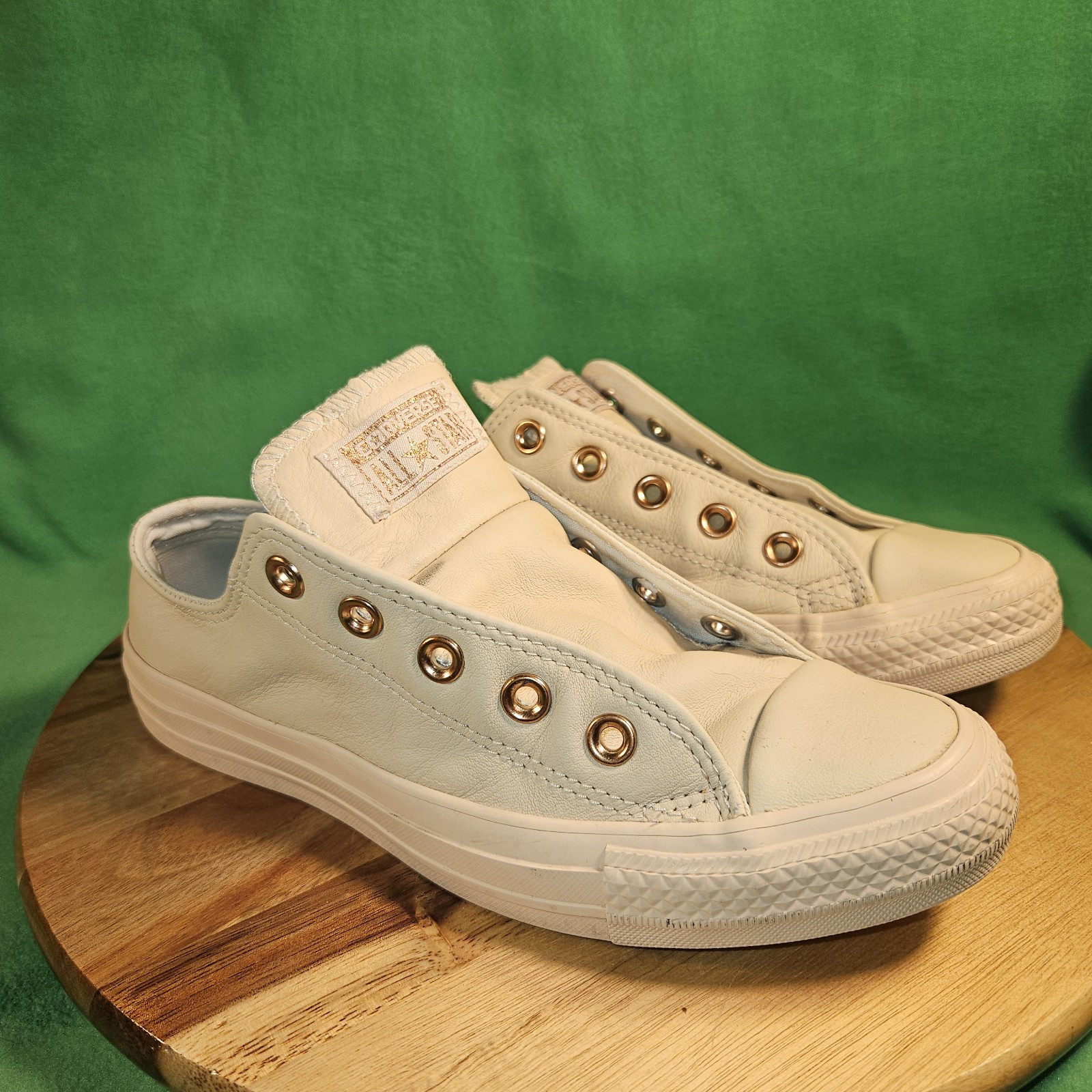 Converse All Star Chuck Taylor Pink All Leather Rose Gold Womens