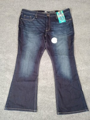 Lee Riders Women's Jeans Medium Midrise Bootcut Blue Denim Casual Flare 43x29