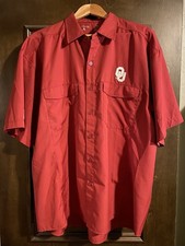 Oklahoma Sooners OU Button Up Short Sleeve Shirt 2 Front Pockets Mens XXL