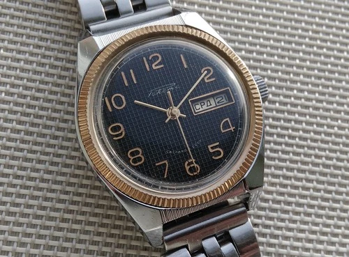 Vintage RAKETA Soviet USSR Wristwatch from 1980s, rolex model