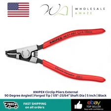 KNIPEX Circlip Pliers External 90 Degree Angled | Forged Tip | 1/8"-25/64" Shaft