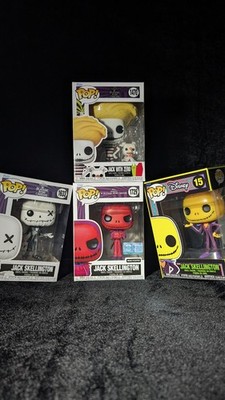 #1729 Funko POP NBC Jack Skellington LE Supreme 9500 + 3 POP  | Bundle SET