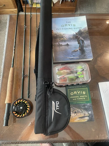 TFO (Temple Fork Outfitters) NXT Black Label Fly Rod and Reel Combo 5WT 9”0 4PCS