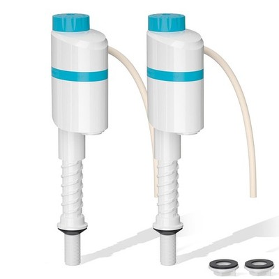 Silent Toilet Fill Valve Adjustable Water Line and White