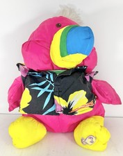 Vintage Fisher Price Puffalump Wild Things Bird Toucan Parrot 1987 Pink