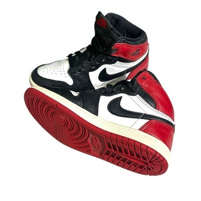 Nike Air Jordan 1 Boys High Top Sneakers Black Red White FD1412-106 US 12C