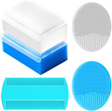 Cradle Cap Brush for Babies, Baby Bath Essentials with Silicone Scrubber Bath Sp
