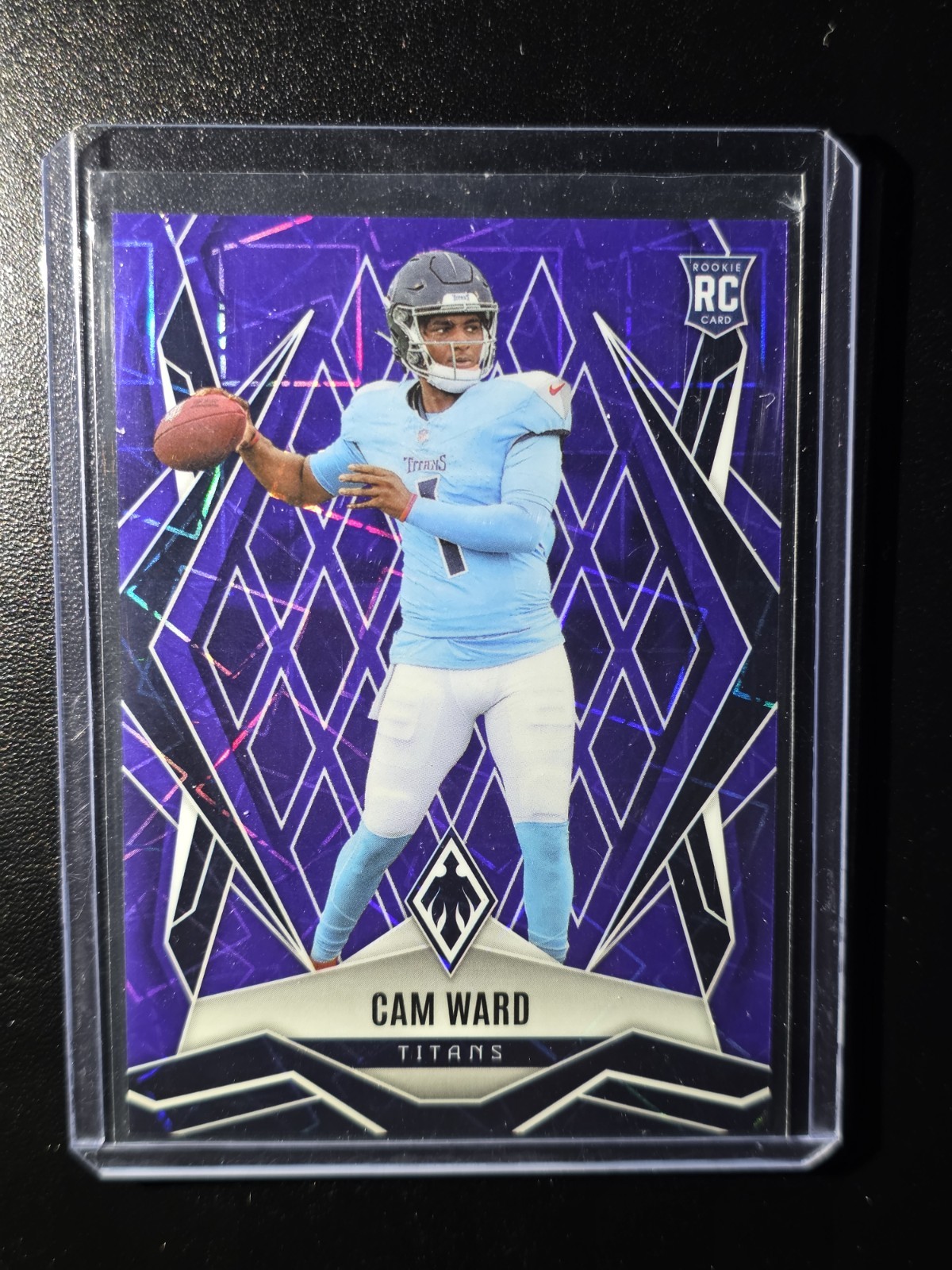 2025 Panini Phoenix - Rookies Cam Ward #194 Purple Lazer /99 (RC)