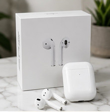 Apple AirPods w/ Charging Case White Bluetooth Wireless In-Ear Earbuds Mic