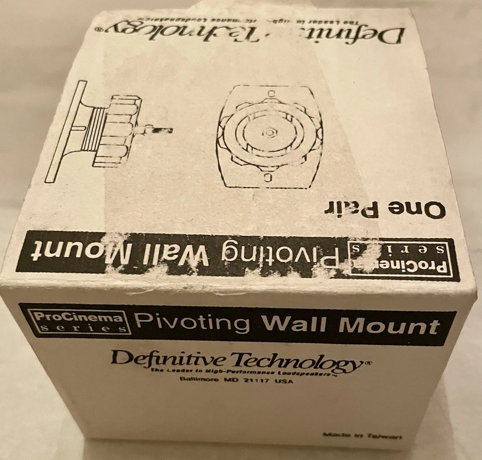 Definitive Technology Pivoting Wall-Mount Brackets Black 2Pcs CodeE3A1 Premium - Image 4 of 4