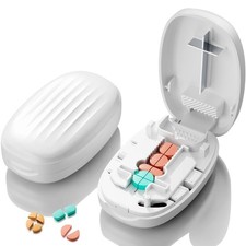 Pill Cutter Splitter for Small and Tiny Pills, 1/2 1/4 Pill Splitter for Smal...