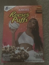 Angel Reese WNBA Reese’s Puffs 11.5 oz Limited Edition Cereal 1 Box Opened 