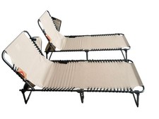 KingCamp Sonnenliege Klappstuhl Gartenstuhl Campingbett faltbar verstellbar 2Set