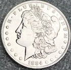 1884-O Morgan Silver Dollar Absolutely Super Fine Detail 7 Tell Feathers 251