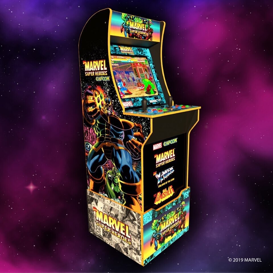 その他 Arcade1Up Marvel Super Heroes Arcade1UP Marvel Superheroes 2-Player Mini Video Machine