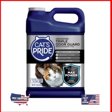 Max Power Triple Odor Guard Unscented Clumping Dust Free Cat Litter 15 lb Jug