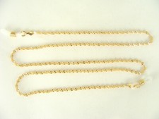 Brillenkette Singapur Metall goldfarben oder geschwärzt, nickelfrei, 65 cm lang 