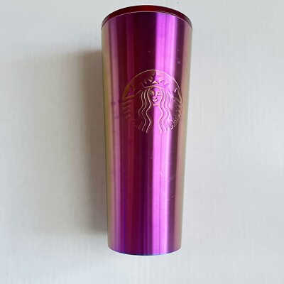 Starbucks 24 Oz. Pink Iridescent Cold Drink Tumbler No Straw