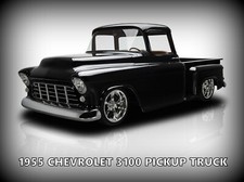 1955 Chevrolet 3100 Pickup Truck NEW Metal Sign: Pristine Hot Rod Restoration!
