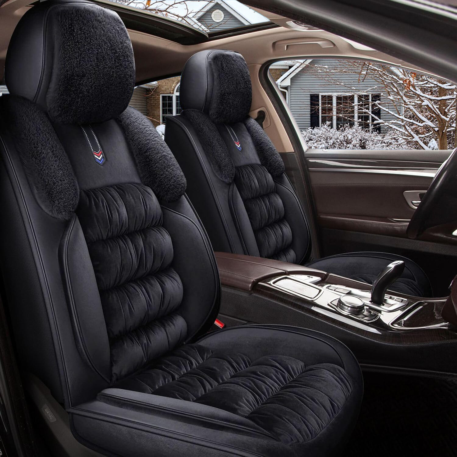 2018-2020 Acura RLX Soft Fuzzy Winter Front Seat Covers & Cushions