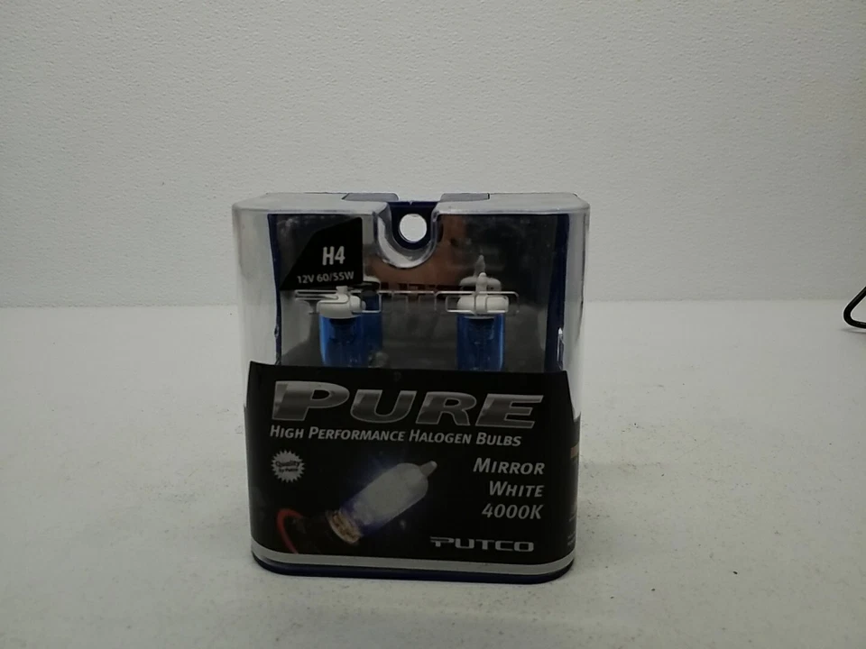 H4 PUTCO Pure 12v 60/55W Mirror White Halogen Bulbs 2 Pack 230004MW - Image 4 of 4