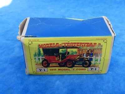 MATCHBOX LESNEY MOKO - 1911 MODEL T FORD N° Y-1 - BOITE Box - Photo 1/4