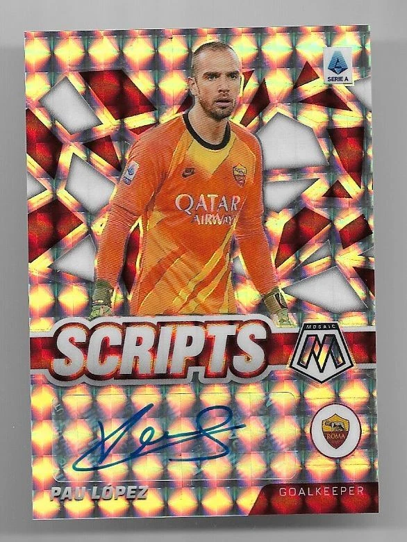 2021-22 Panini Mosaic Serie A Autographs Auto Card :Pau Lopez | eBay