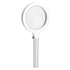 Hand Held 5X/10X Reading Magnifying Glas With 12 LED Lamp Magnifier Microscope