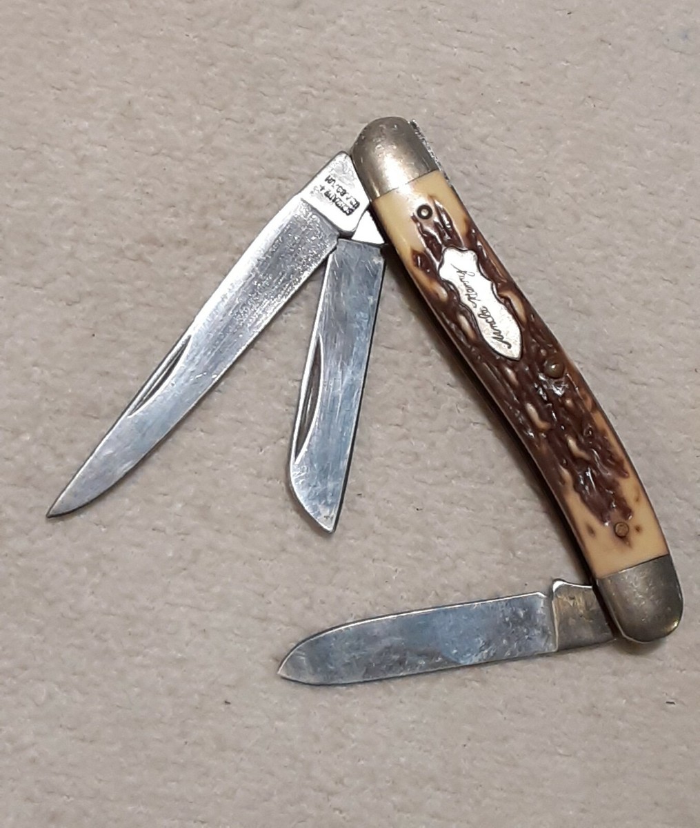 VINTAGE SCHRADE UNCLE HENRY USA 897UH STOCKMAN KNIFE 1973 VINTAGE SCHRADE UNCLE HENRY USA 897UH STOCKMAN KNIFE 1973
