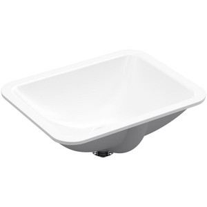 Kohler Undermount Bathroom Sink No Faucet Hole Rectangle White