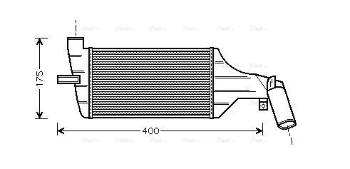 OLA4325 AVA Intercooler FIT OPEL ASTRA (1998) 1.7 DTI