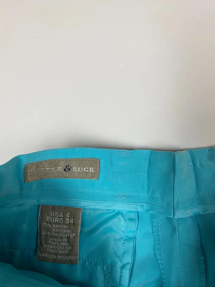 Cutter & Buck Womens Shorts 4 blue chino - Image 3 of 4