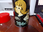 Preowned Vintage 1965 Mattel Barbie Midge and Skipper lunch box Thermoses — photo 3