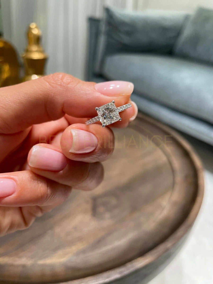 2 carat cushion cut halo engagement rings deals