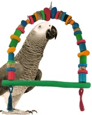 41352 Small Arc Swing Bird Toy parrot conure quaker african grey macaw amazon