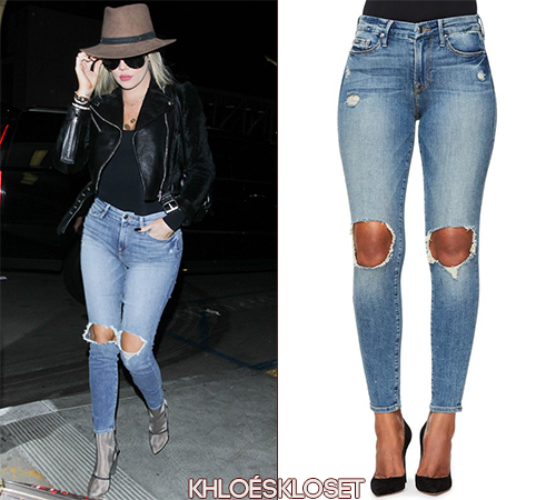 High Rise Ripped GAGL899 Skinny Jeans 
