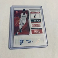 F94861  2018-19 Panini Contenders Draft Picks #82 Jacob Evans III AUTO RC