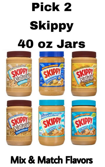 Skippy Natural Peanut Butter With Honey 26 5 Oz For Sale Ebay