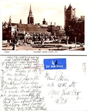 Parliment Square, London, England, United Kingdom RPPC Postcards used 55842