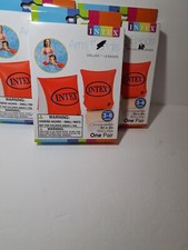 Intex Kids Pool Floaties Deluxe Arm Ring Band Floats 9" x 6" Child Ages 3-6 NIB