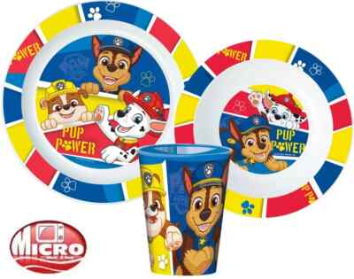 Paw Patrol Children's Kids Toddler Pc Breakfast Dinner Set, Plate