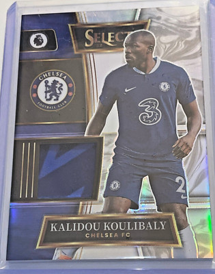 RARE KALIDOU KOULIBALY SWATCH CARD 2023 PANINI SELECT PREMIER LEAGUE CHELSEA FC