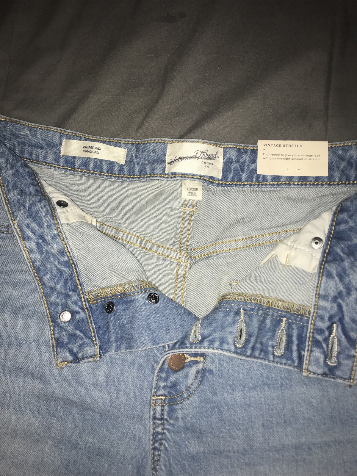 NWT Universal Thread Women's Button Fly Vintage M… - image 2